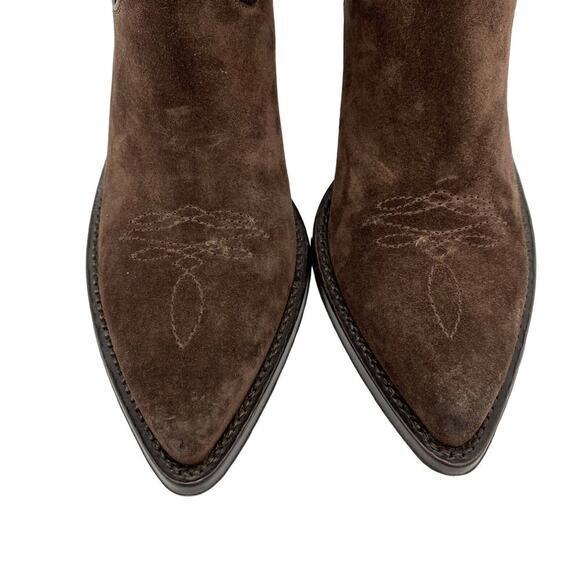 RE/DONE Brown suede 90’s western boot cowboy boot - Picture 8 of 8